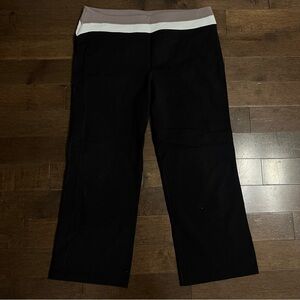 Tuff Athletics Women’s Capri Pants Black Gray Waistband Size XL